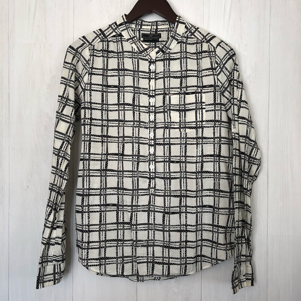 Obey Button Down Henley - image 1